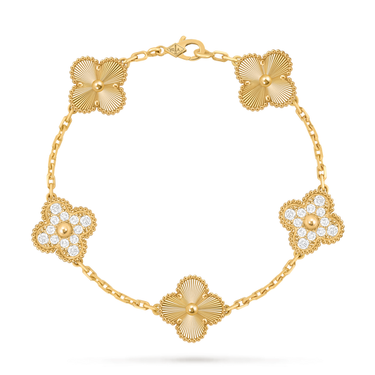 Van Cleef Vintage Alhambra 5 motifs Or jaune — image 1