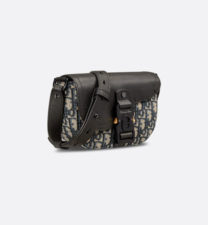 Mini sac Messenger à rabat Saddle Toile Dior — image 5