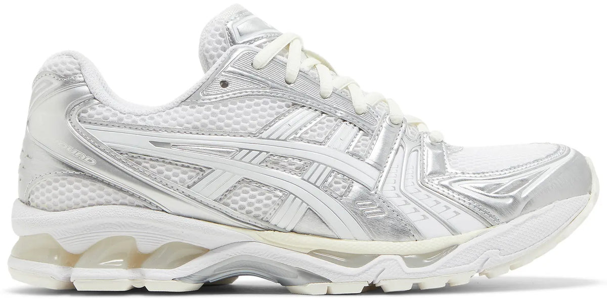 Chaussures JJJJound x ASICS Gel Kayano 14 Silver White – Luxery Shop