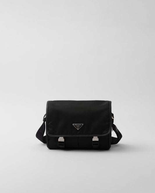 Sac porté épaule en Re-Nylon et cuir Saffiano Prada — image 1