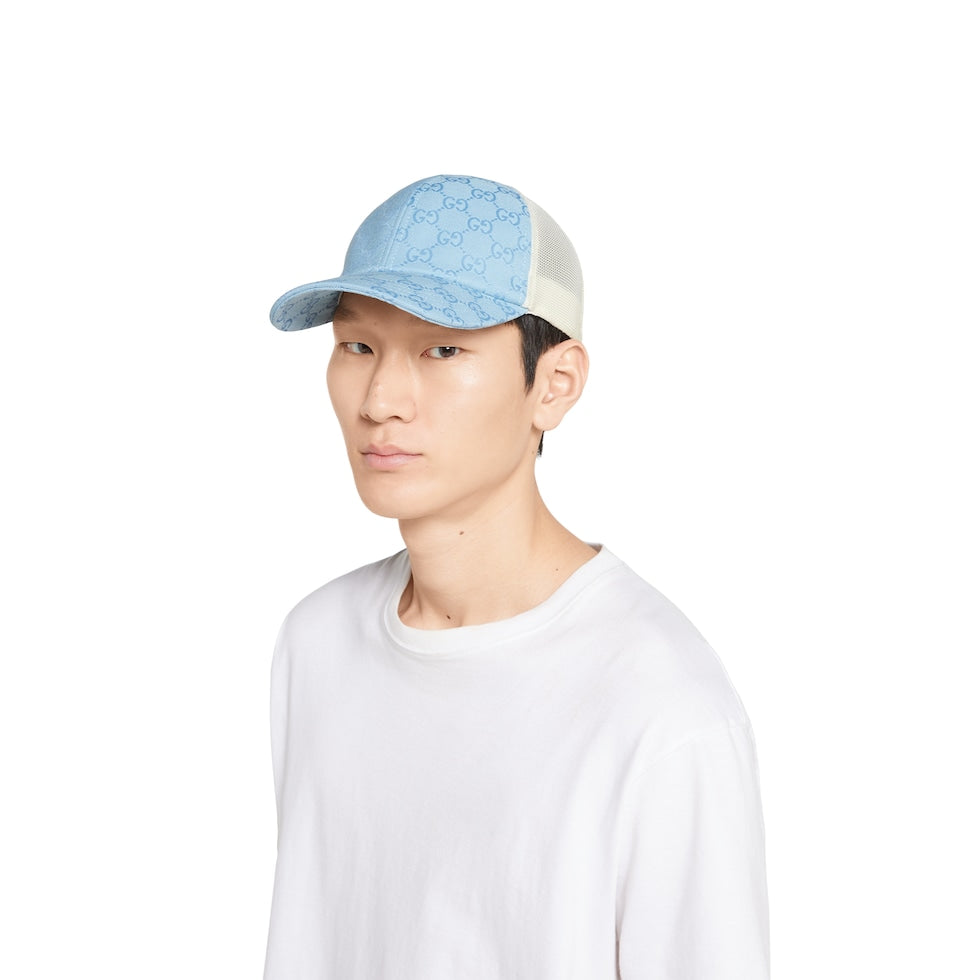 CASQUETTE EN TOILE ORIGINAL GG BLEU BLANC — image 3