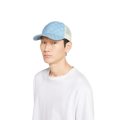 CASQUETTE EN TOILE ORIGINAL GG BLEU BLANC — image 3