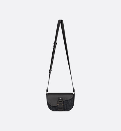 Mini sac Messenger à rabat Saddle Noir Dior — image 5