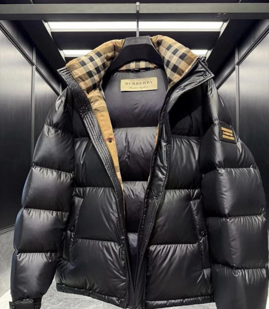 Doudoune Burberry Noir Intérieur Beige LUXERY SHOP