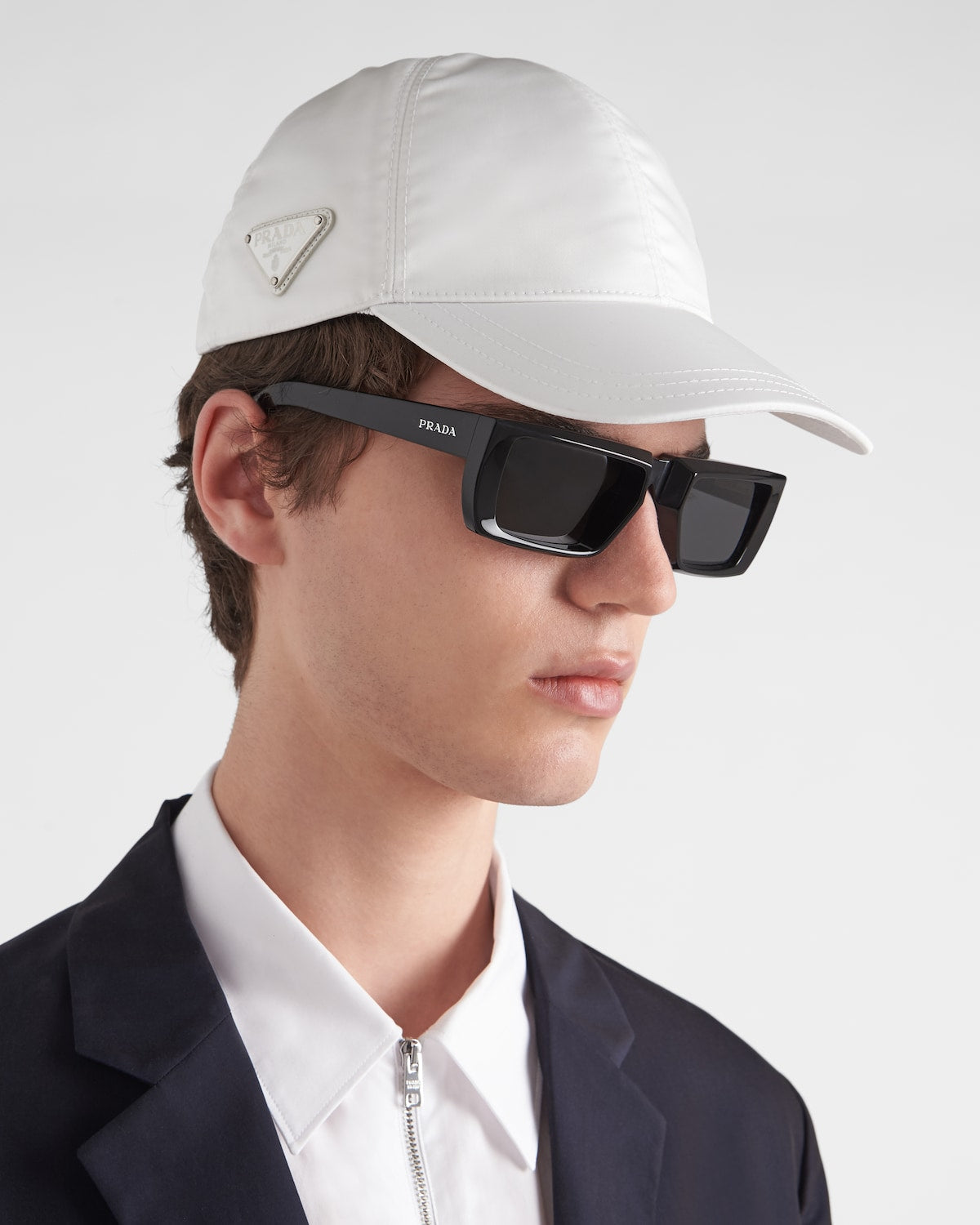 Casquette de baseball en Re-Nylon Blanc — image 2