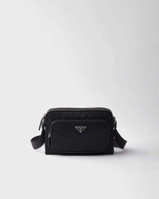 Petit sac porté épaule en Re-Nylon et cuir Saffia Prada — image 1