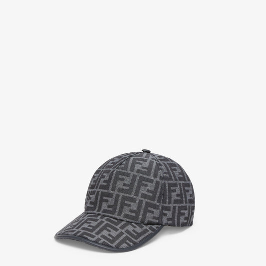 Casquette de baseball en tissu jacquard FF bleu — image 1