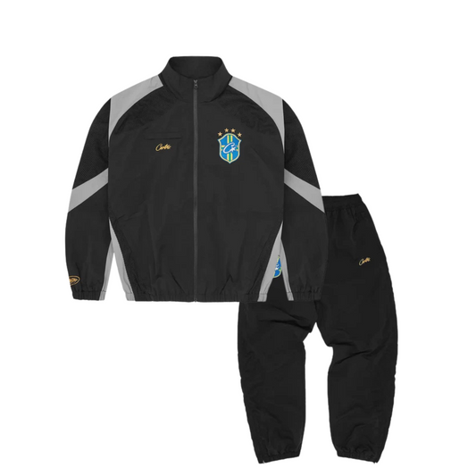 Corteiz Brasil Olympic Shuku Tracksuit Black/Grey — image 1