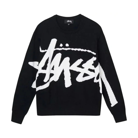 Stussy Stock Sweater Black — image 1