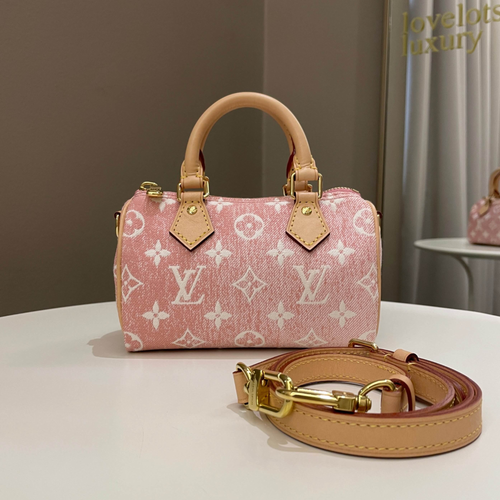 Sac Louis Vuitton Nano Speedy Rose — vue 1
