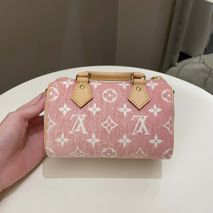 Sac Louis Vuitton Nano Speedy Rose — vue 2