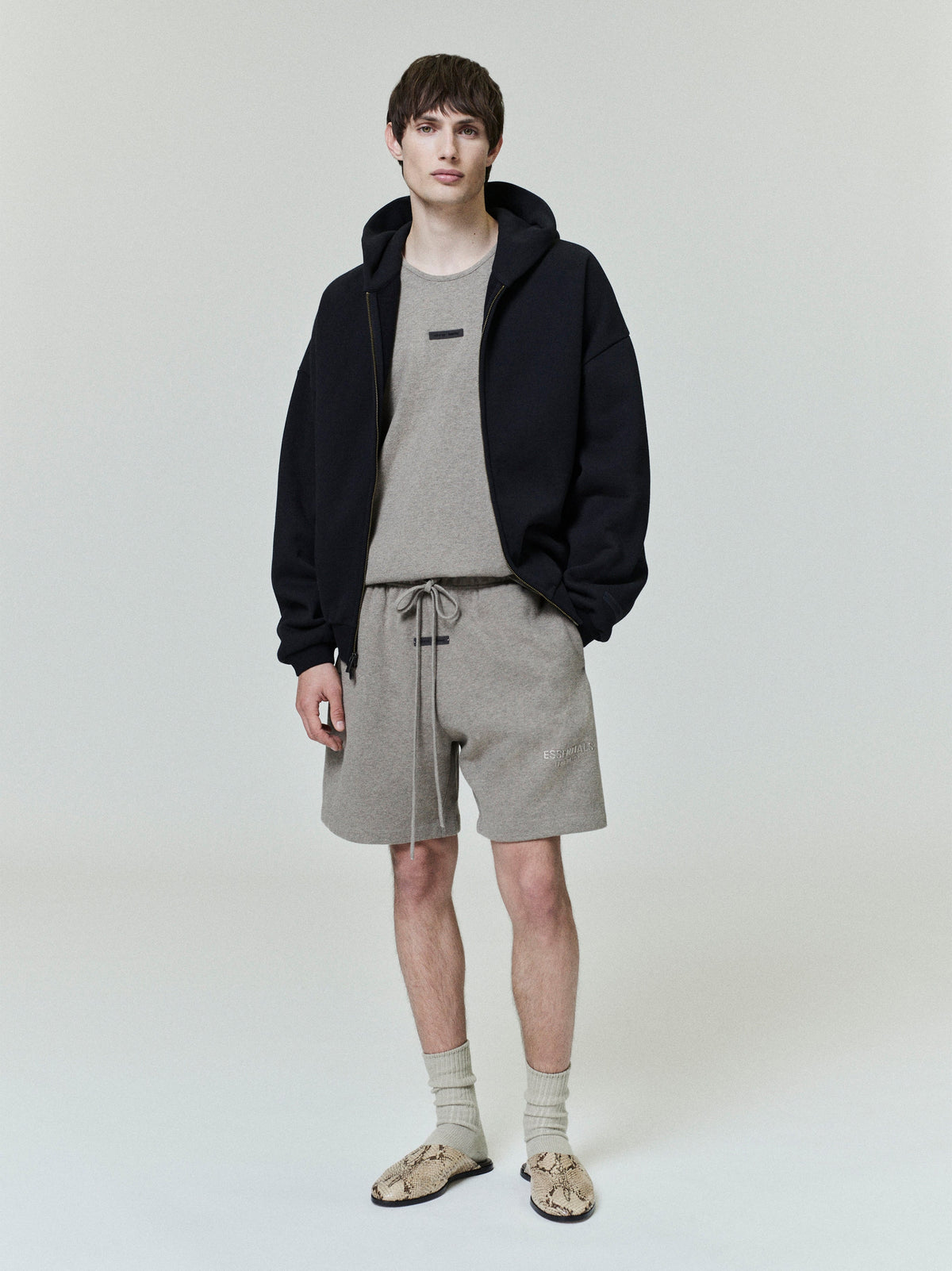 Embossed Classic Fleece Zip-Up Hoodie — image 1