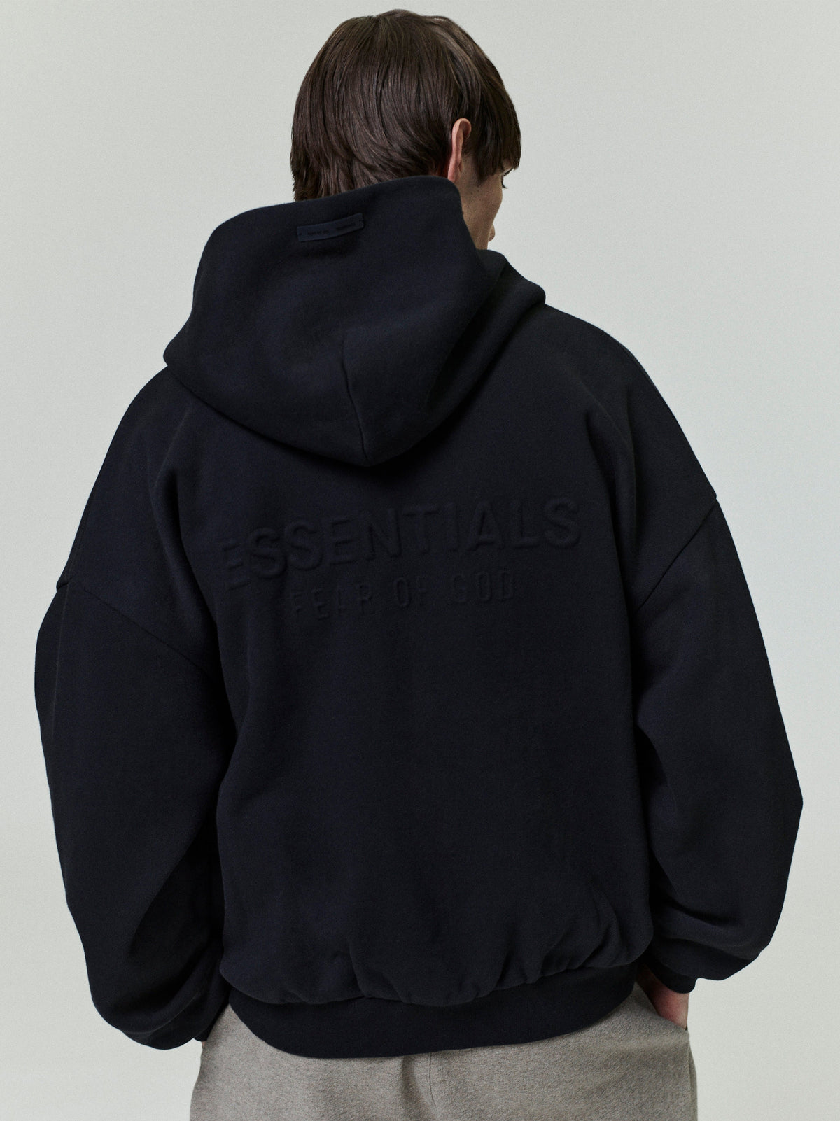 Embossed Classic Fleece Zip-Up Hoodie — image 2
