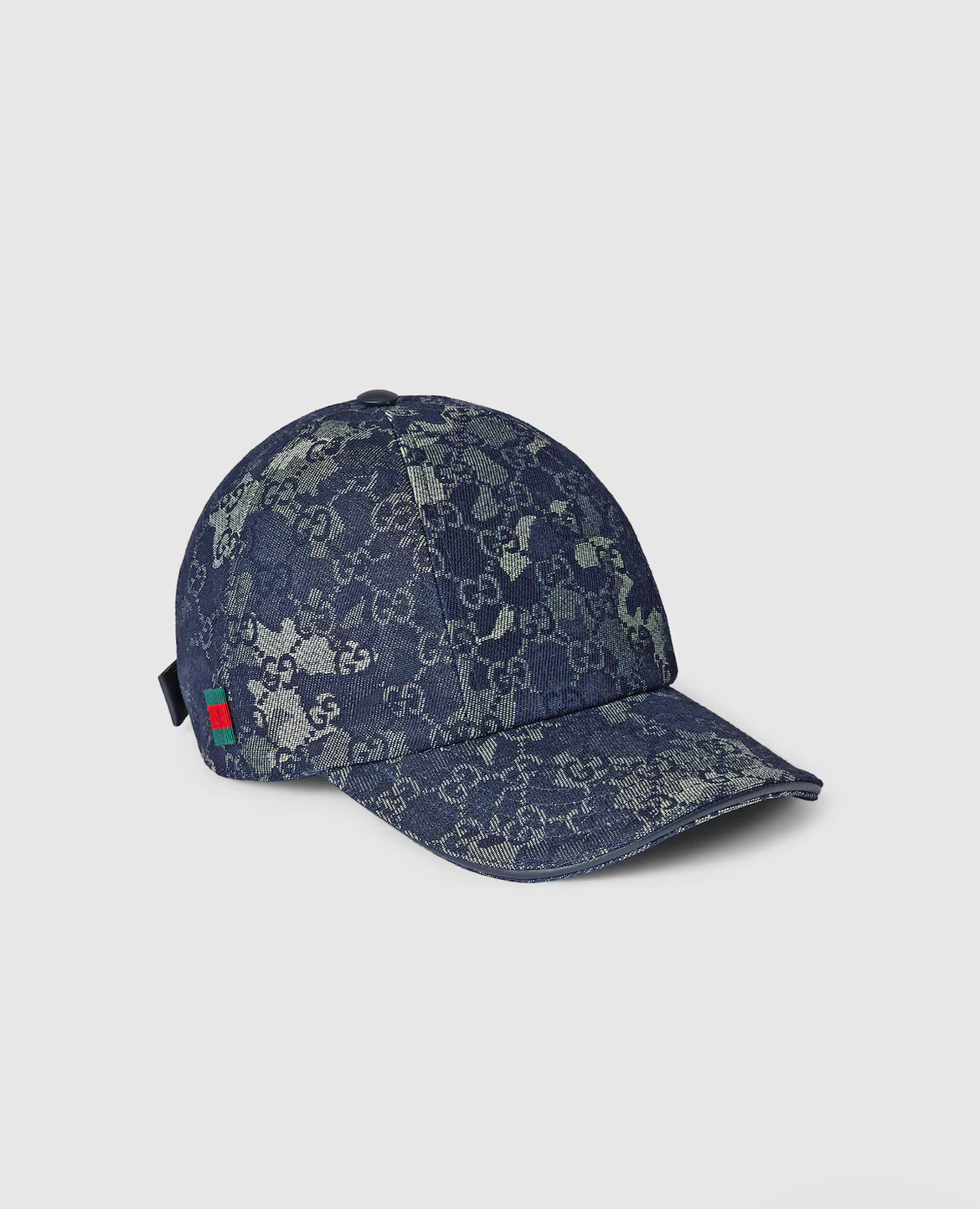 Casquette en denim GG avec détail bande Web — image 4