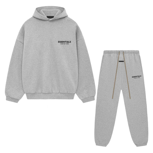 Fear of God Essentials Light Heather Gray Fleece Full Set — image 1
