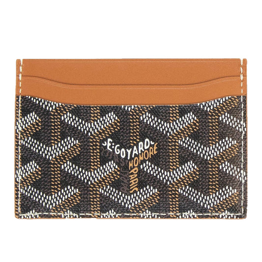 Goyard Saint Sulpice Black/Tan Card Holder — image 1