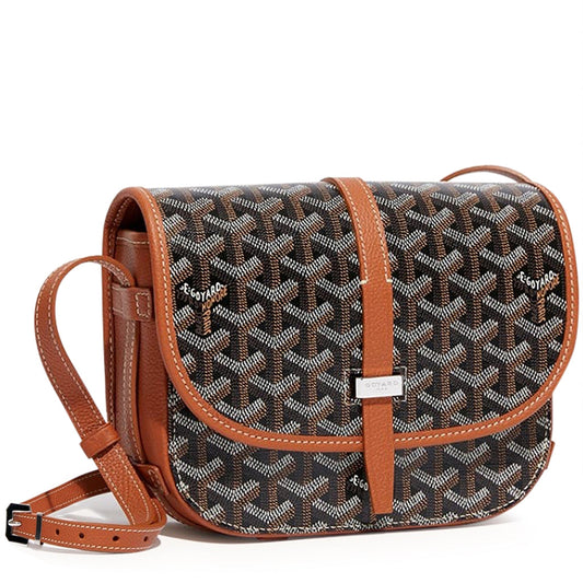 Goyard Goyardine Belvedere II Black/Tan PM Messenger Bag — image 1
