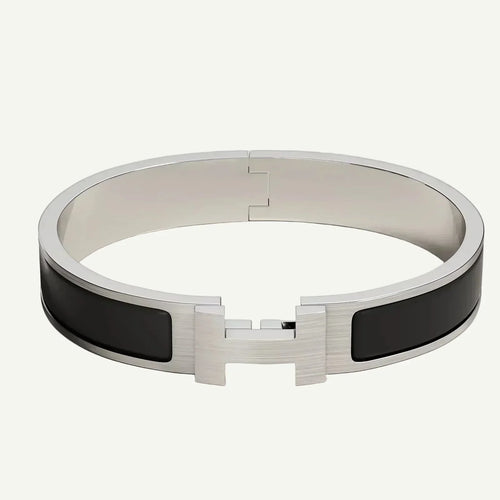 Hermès - Bracelet Clic HH Noir Mat — image 1
