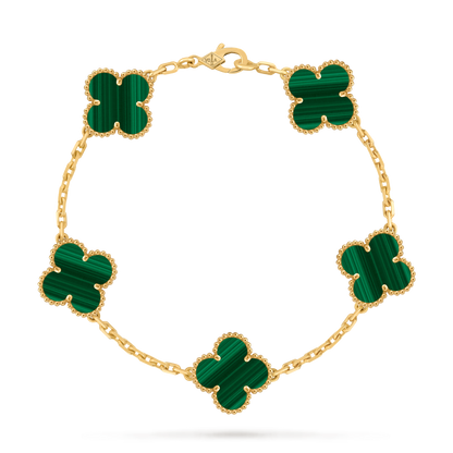 Van Cleef Vintage Alhambra 5 motifs Malachite — image 1