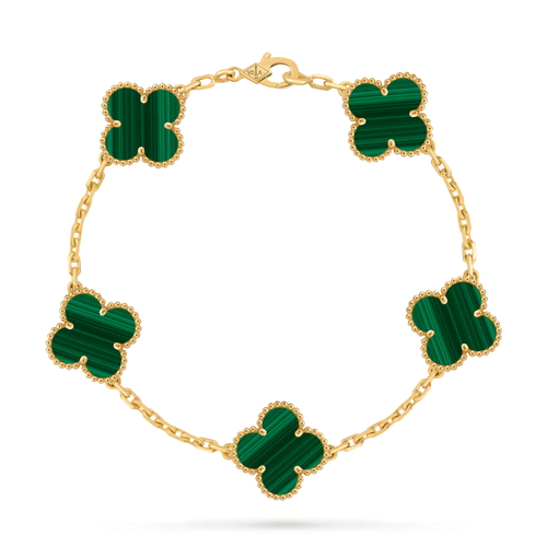 Van Cleef Vintage Alhambra 5 motifs Malachite — image 1