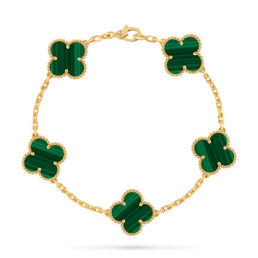 Van Cleef Vintage Alhambra 5 motifs Malachite — image 1