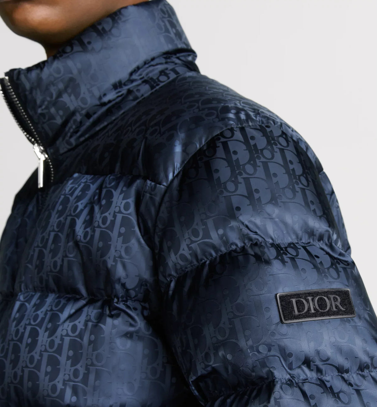 Doudoune Dior Oblique bleu marine - Luxery Shop