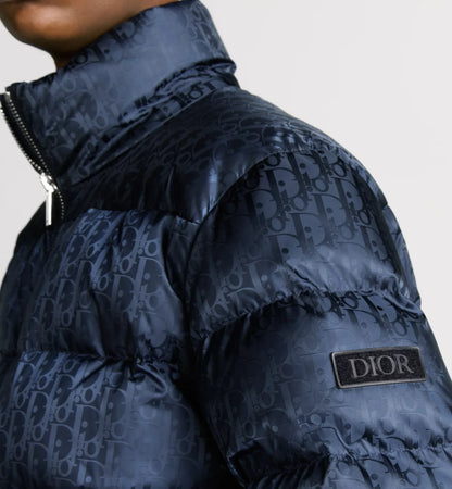 Doudoune Dior Oblique bleu marine - Luxery Shop