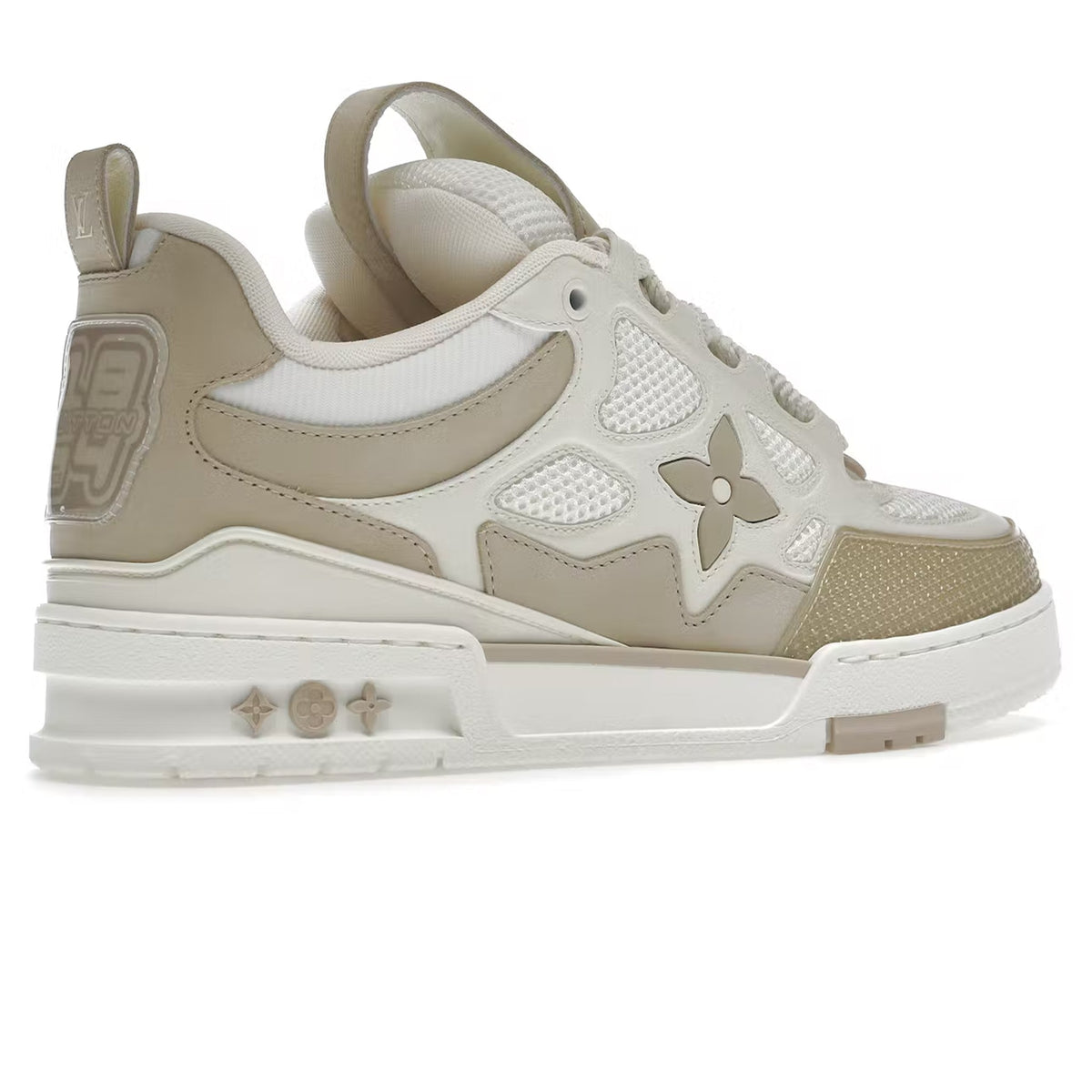 Louis Vuitton Skate Beige – Louis Vuitton LV Skate Trainer Beige Sneaker Crepslocker Back Side