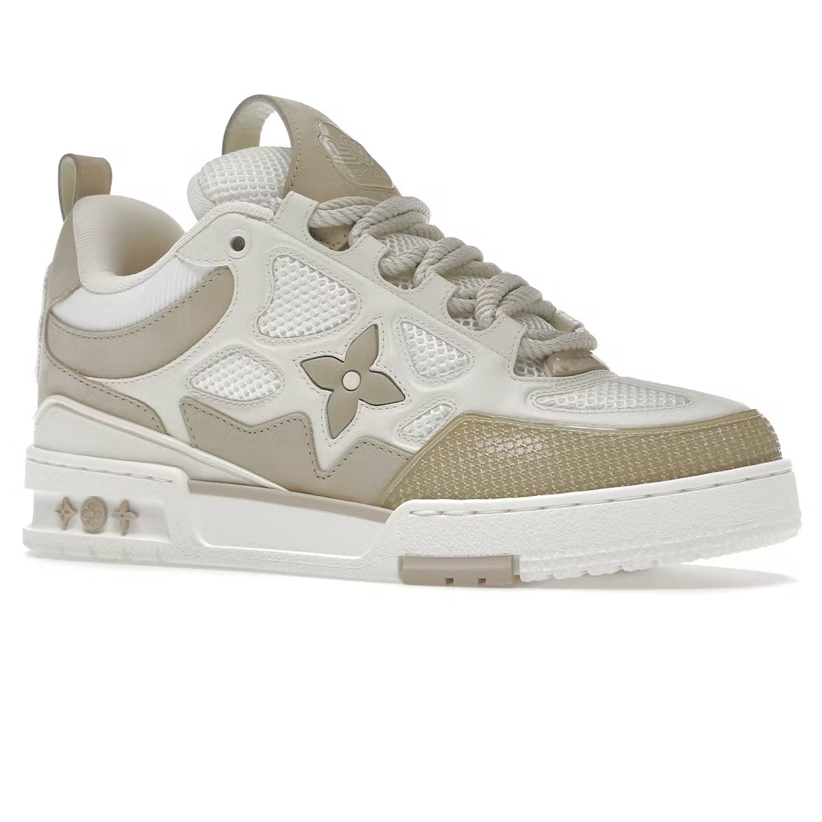 Louis Vuitton Skate Beige – Louis Vuitton LV Skate Trainer Beige Sneaker Crepslocker Front Side