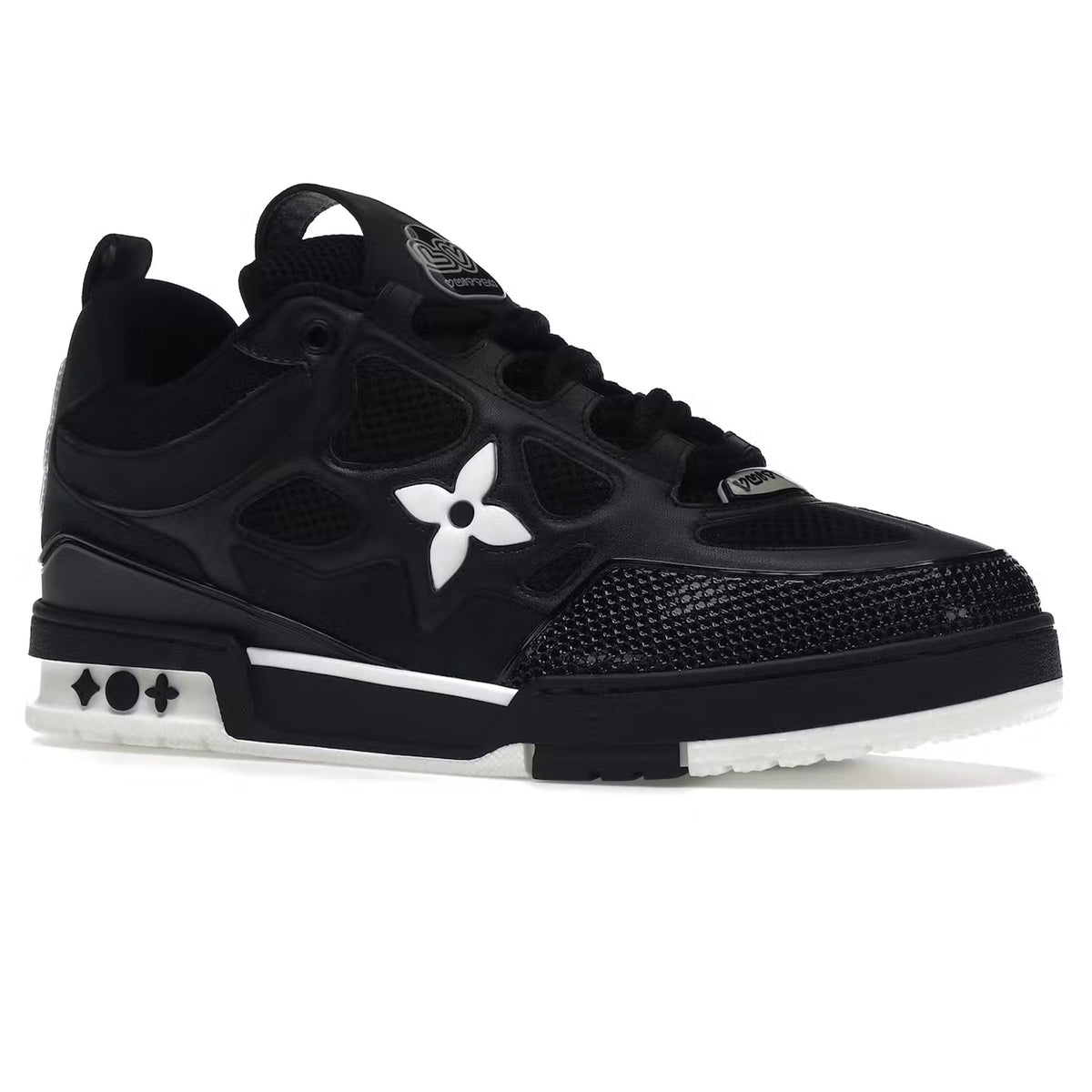 Louis Vuitton LV Skate Black White – Louis Vuitton LV Skate Trainer Black Sneaker Crepslocker Front Side