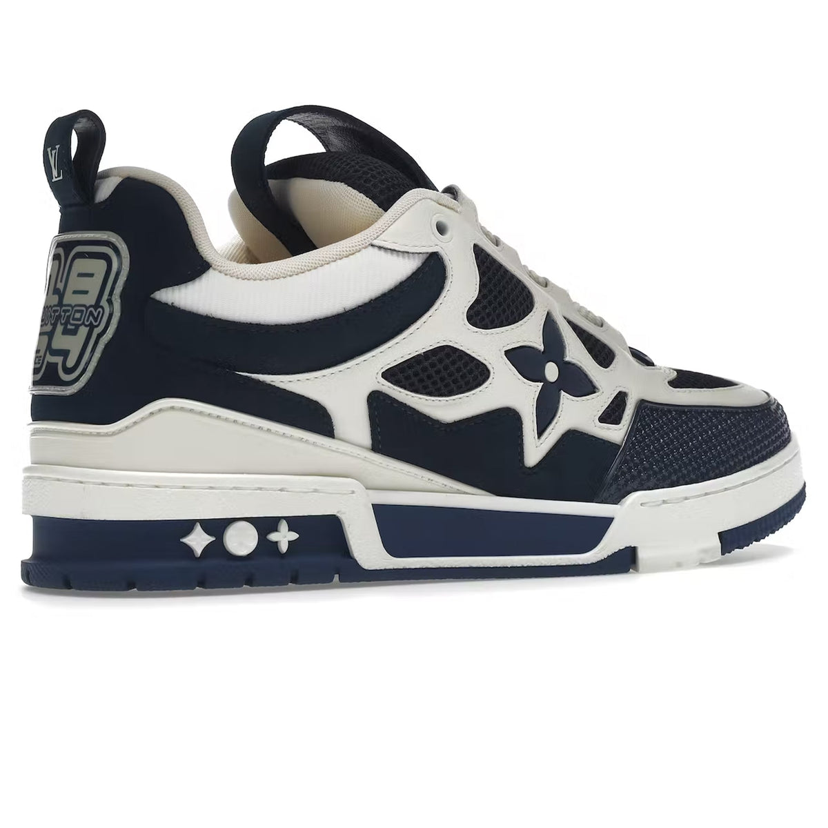 Louis Vuitton LV Skate Bleu marine – Louis Vuitton LV Skate Trainer Marine Sneaker Crepslocker Back Side