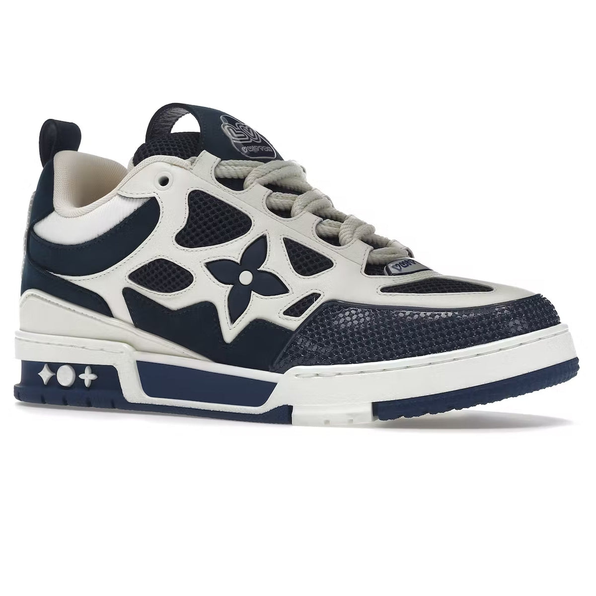 Louis Vuitton LV Skate Bleu marine – Louis Vuitton LV Skate Trainer Marine Sneaker Crepslocker Front Side