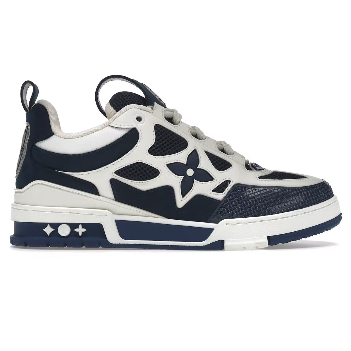 Louis Vuitton LV Skate Bleu marine – Louis Vuitton LV Skate Trainer Marine Sneaker Crepslocker Front 23760255 f245 4759 b98f 90fc74d0d51c