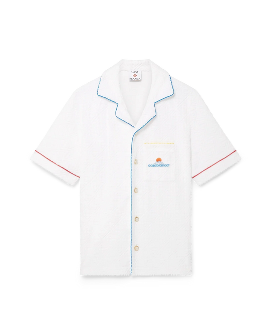 Monogram Jacquard Towelling Short Sleeve Shirt — image 1