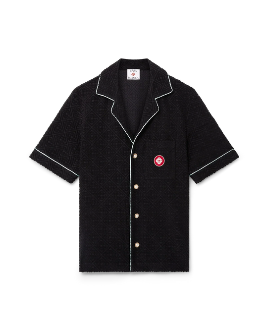 Monogram Jacquard Towelling Short Sleeve Shirt — image 1