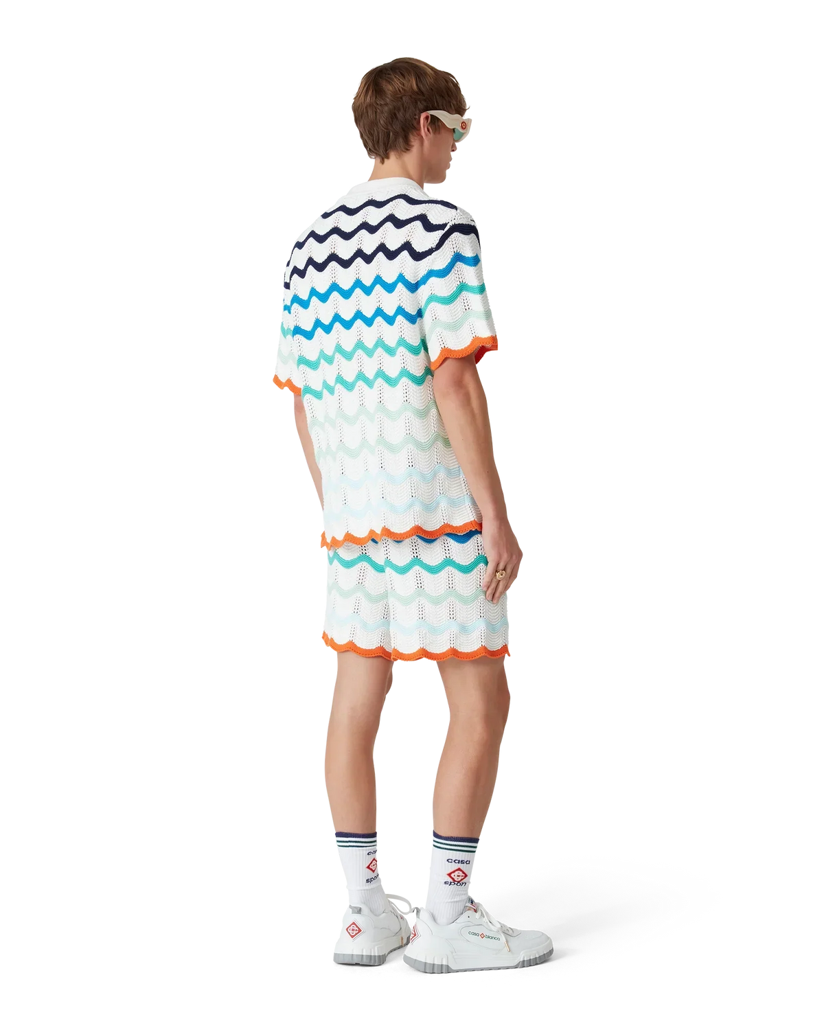 Gradient Wave Crochet Shirt — image 3