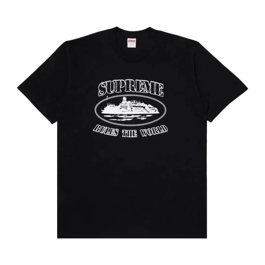 Supreme Corteiz Rules The World Tee Black — image 1
