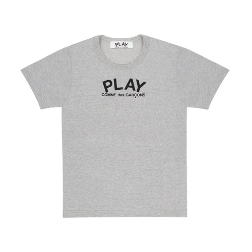 Comme des Garçons Play T-Shirt Black Logo Print Grey — image 1