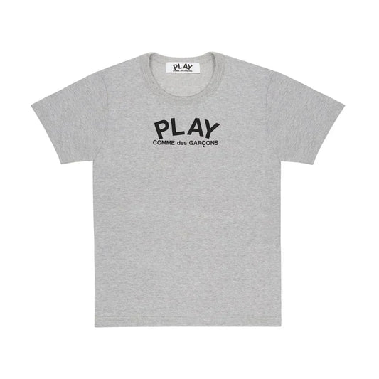Comme des Garçons Play T-Shirt Black Logo Print Grey — image 1