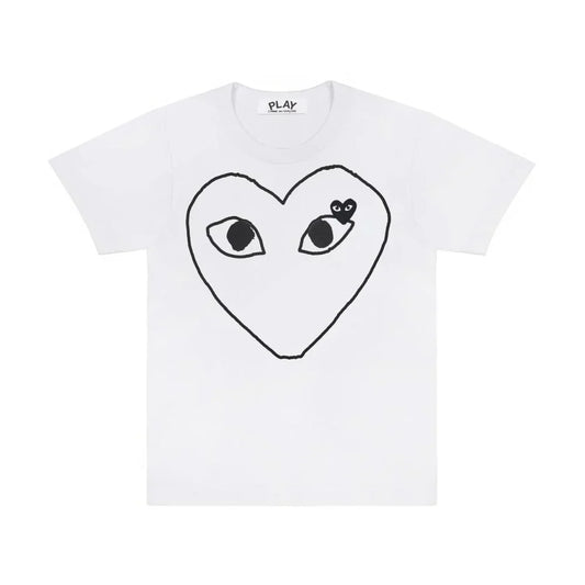 Comme des Garçons Play T-Shirt Sketch Heart White — image 1