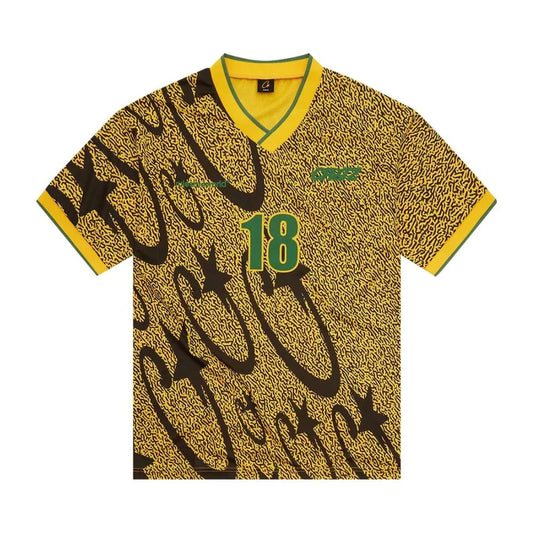 Corteiz Carni Stellations Football Jersey Yellow — image 1