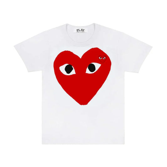 Comme des Garçons Play T-Shirt Big Red Heart White — image 1