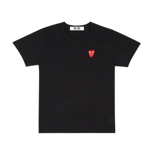 Comme des Garçons Play T-Shirt Double Heart Black — image 1