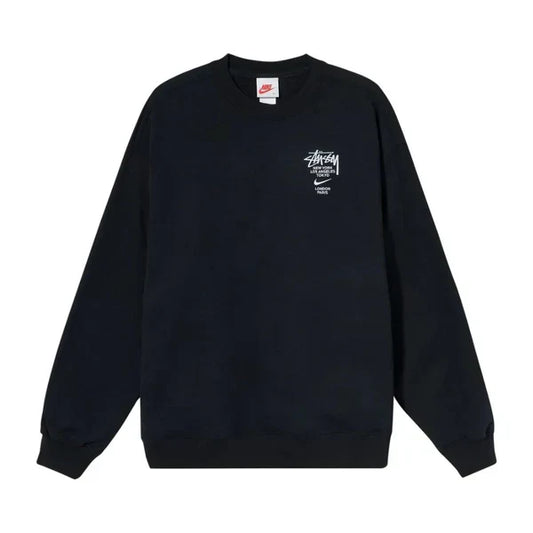 Nike x Stussy International Crewneck Sweatshirt Black — image 1