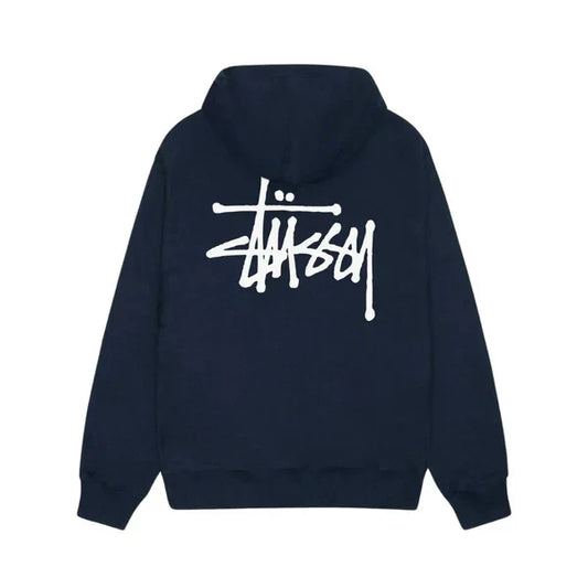 Stussy Basic Hoodie Navy — image 1