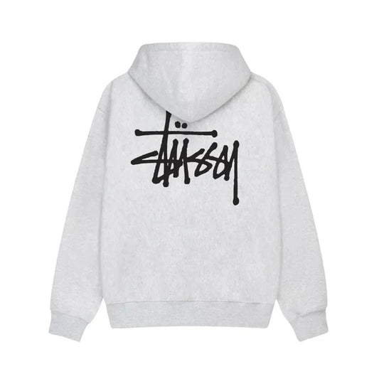 Stussy Basic Hoodie Ash Heather — image 1