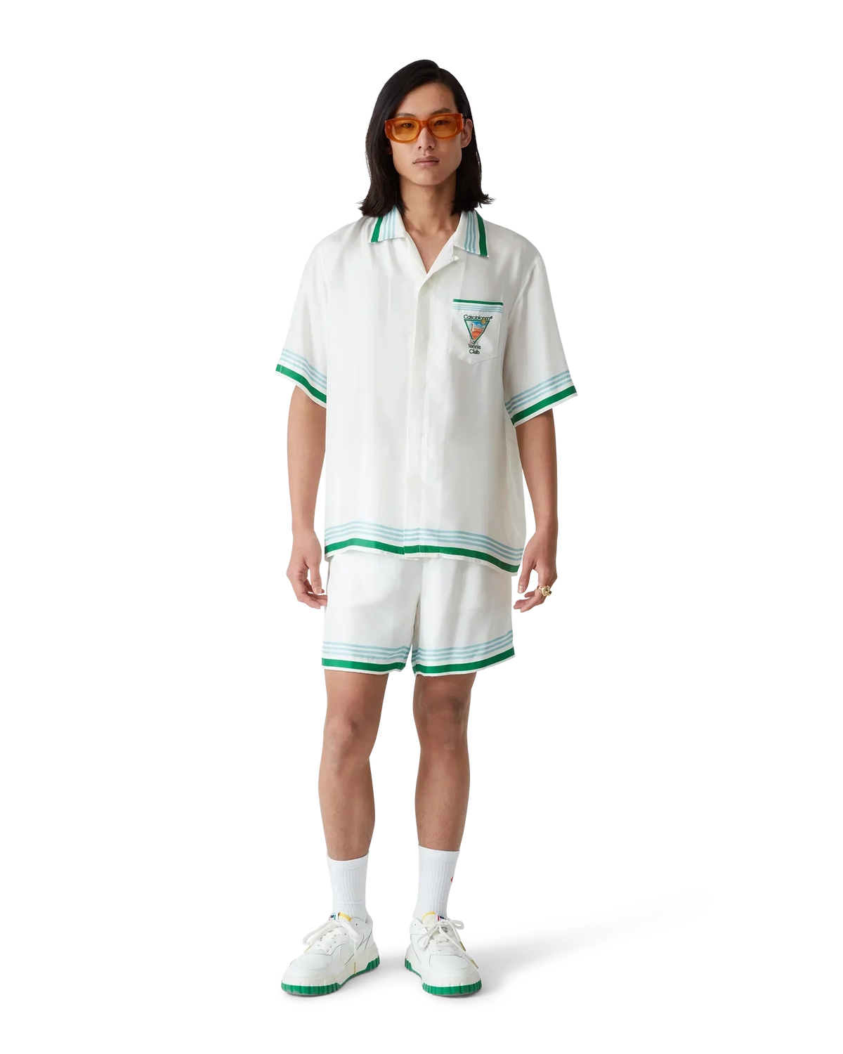 Metaphysical Tennis Icon Short Sleeve Silk Shirt — image 2
