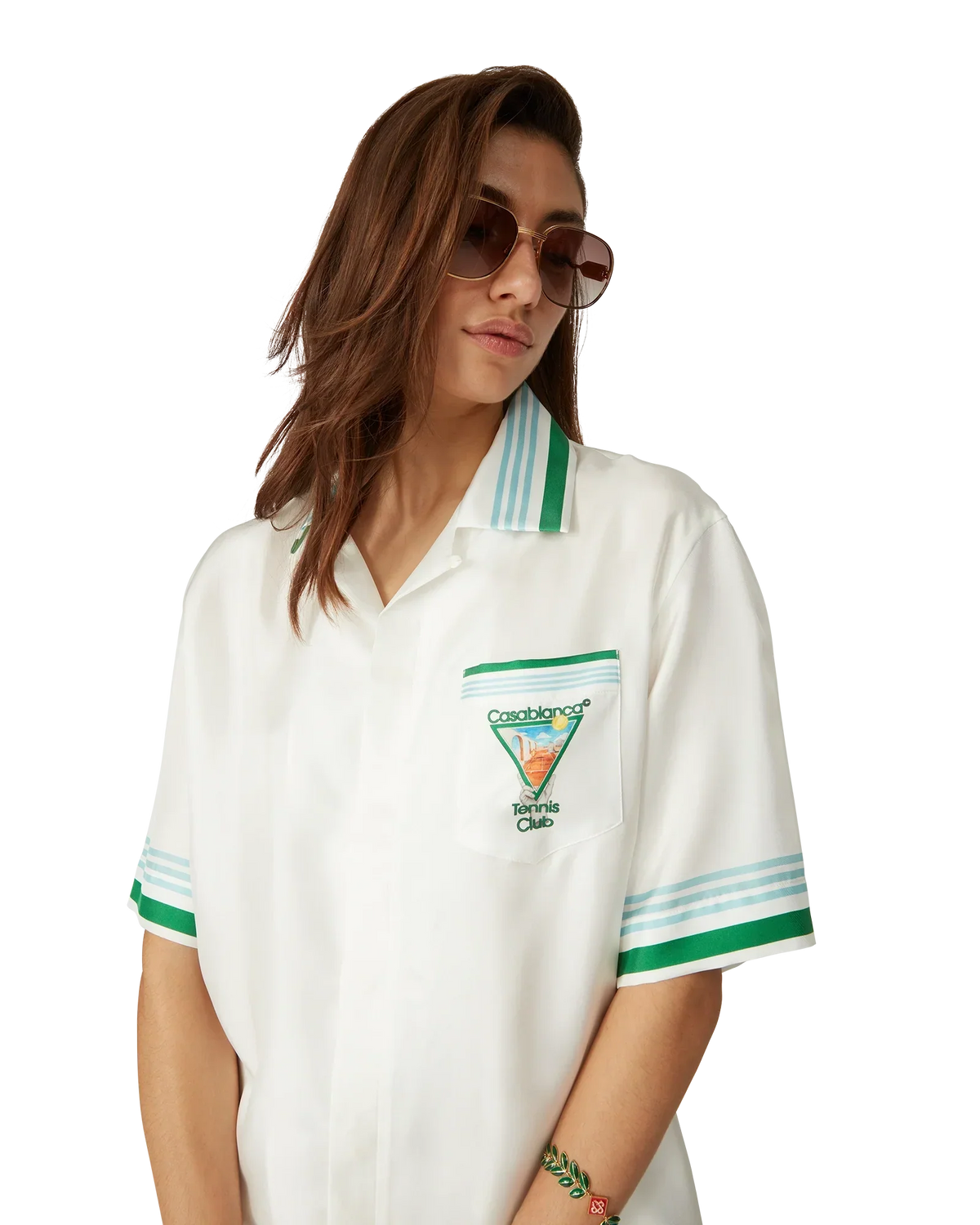 Metaphysical Tennis Icon Short Sleeve Silk Shirt — image 9