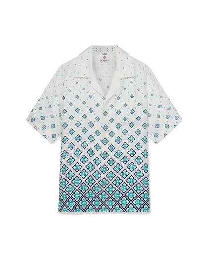 Gradient Monogram Short Sleeve Silk Shirt — image 1