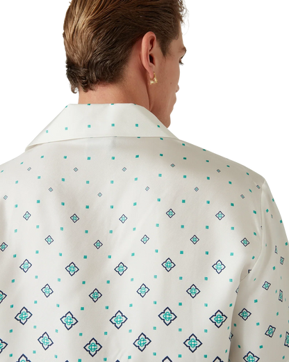 Gradient Monogram Short Sleeve Silk Shirt — image 9